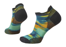 Socken Smartwool Run Targeted Cushion Brushed Print Low Ankle Socks Damen Twilight Blue