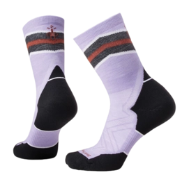 Chaussettes Smartwool Femme Run Targeted Cushion Mid Crew Ultra Violet