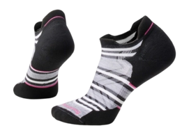 Sok Smartwool Women Run Targeted Cushion Stripe Low Ankle Socks Black