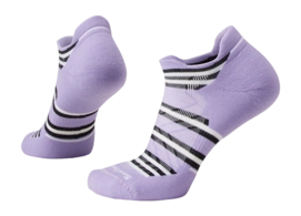 Sok Smartwool Women Run Targeted Cushion Stripe Low Ankle Socks Ultra Violet