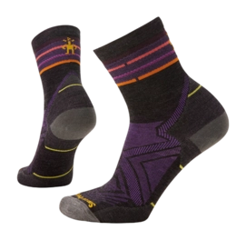 Socken Smartwool Run Zero Cushion Mid Crew Socks Damen Charcoal