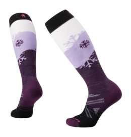 Chaussettes Smartwool Femme Ski Full Cushion Snowpocalypse Pattern OTC Socks Purple Iris