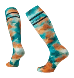 Socken Smartwool Ski Full Cushion Tie Dye Print OTC Socks Damen Cascade Green