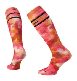 Socken Smartwool Ski Full Cushion Tie Dye Print OTC Socks Damen Power Pink