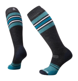 Chaussettes Smartwool Femme Snowboard Full Cushion Tube Stripe OTC Socks Charcoal