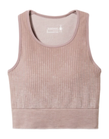 Sports Bra Smartwool Women Intraknit Crop Bra Sandstone
