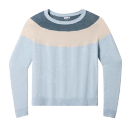 Jumper Smartwool Women Edgewood Colorblock Crew Sweater Winter Sky Heather