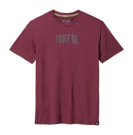 T-Shirt Smartwool Homme Smartwool Active Logo Graphic Short Sleeve Tee Black Cherry