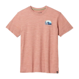T-Shirt Smartwool Men Bear Country Graphic Short Sleeve Tee Slim Fit Copper Heather