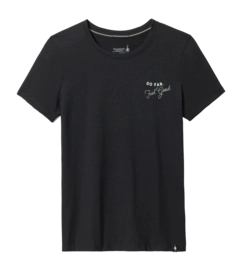 T-Shirt Smartwool Denver Skyline Graphic Short Sleeve Tee Damen Black