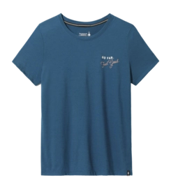 T-Shirt Smartwool Women Denver Skyline Graphic Short Sleeve Tee Twilight Blue 24