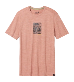 T-Shirt Smartwool Mountain Breeze Graphic Short Sleeve Tee Slim Fit Herren Copper Heather
