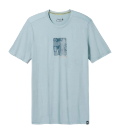 T-Shirt Smartwool Men Mountain Breeze Graphic Short Sleeve Tee Slim Fit Lead 24