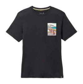 T-Shirt Smartwool Berg Patch Graphic Short Sleeve Tee Unisex Black