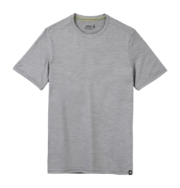 T-Shirt Smartwool Men Short Sleeve Tee Slim Fit Light Gray Heather 24