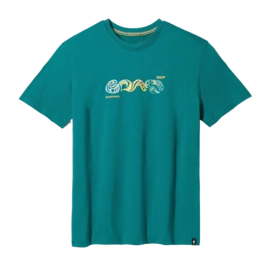 T-Shirt Smartwool Men Sockeye Season Graphic Short Sleeve Tee Emerald Green