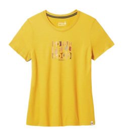 T-Shirt Smartwool Women Sweet Trip Graphic Short Sleeve Tee Honey Gold 24