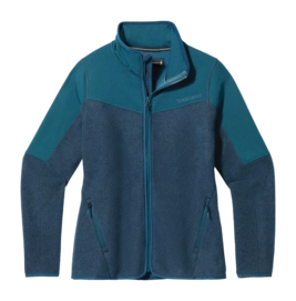 Zip Sweatshirt Smartwool Women Hudson Trail Fleece Full Zip Twilight Blue