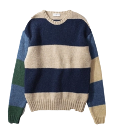 Sweatshirt Edmmond Studios Men Clown Sweater Colour Block Navy