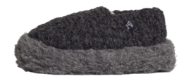 Pantoffel Rue de Wool Unisex The Nordic V2 Charcoal Black Iron Grey