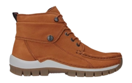 Schnürschuhe Wolky Jump Winter Antique Nubuk Damen Cognac