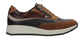Schnürschuhe Wolky Sprint Damen Cognac Kombi