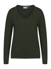 Haut Essenza Femme Eva Long Sleeve Forest Green