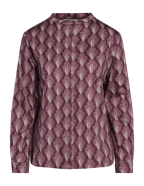 Top Essenza Women Marie Tesse Woven Long Sleeve Cherry Red