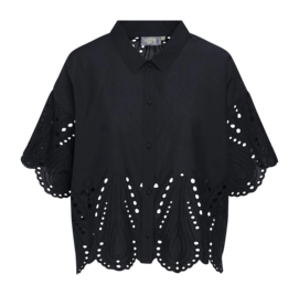 Top Essenza Women Suki Tilia Woven Short Sleeve Darkest Blue