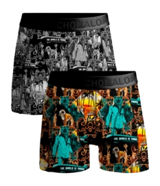 Boxershort Muchachomalo Men Shorts Montana Print/Print (2-Pack)