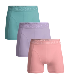 Boxer Muchachomalo Homme Short Solide Green/Purple/Pink (3-Pièces)