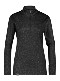 Ski Sweatshirt Poederbaas Women Animal Panther Black