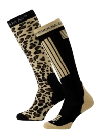Skisok Poederbaas Panther Brown (2 pack)