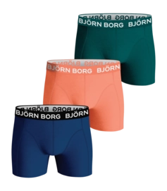 Boxer Björn Borg Garçons Core Green/Orange/Blue (Lot de 3)