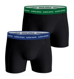 Boxershort Björn Borg Men Cotton Stretch Boxer Multipack Black/Black (2-pack)