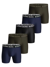 Boxer Shorts Björn Borg Men Performance Multipack 1 Green/Navy Blue/Black/Green (5-pack)