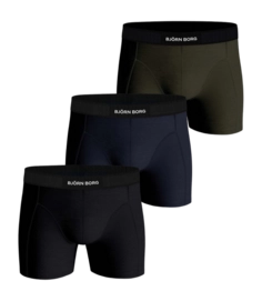 Boxer Björn Borg Homme Premium Cotton Stretch Boxer Multipack 3 Green/Navy Blue/Black (Lot de 3)