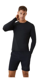 Longsleeve Björn Borg Men Borg Long Sleeve Tech T-Shirt Black Beauty