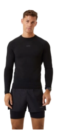 Longsleeve Björn Borg Men Borg Running Seamless Ls T-Shirt Black Beauty