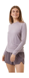 T-Shirt Manches Longues Björn Borg Femme Borg Purple Dove