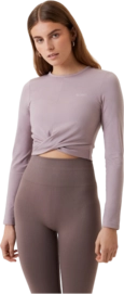 Long Sleeve Shirt Björn Borg Women Studio Cross Purple Dove