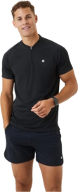 Polo Björn Borg Men Ace Performance Zip Polo Black Beauty