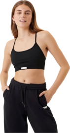 Sport BH Björn Borg Women Studio Seamless Spaghetti Strap Bra Black Beauty