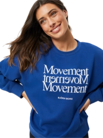 Trui Björn Borg Women Ace Boyfriend Crew Sodalite Blue
