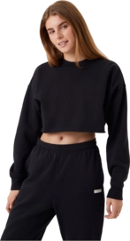 Jumper Björn Borg Women Studio Oversized Cropped Crew Black Beauty