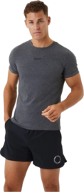 Sports T-Shirt Björn Borg Men Borg Breeze Dark Grey Melange