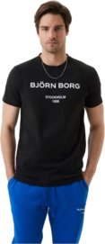 T-Shirt Björn Borg Men Borg Logo Black Beauty