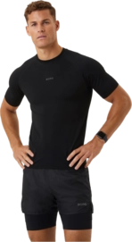 T-Shirt Björn Borg Men Borg Running Seamless T-Shirt Black Beauty