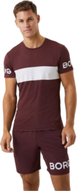 T-Shirt Björn Borg Men Borg Stripe Decadent Chocolate