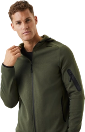 Zip Sweatshirt Björn Borg Men Borg Tech Sweat Hoodie Forest Night